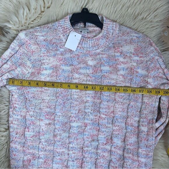 J. Crew Women's Pink and White Knit Sweater - Picture 10 of 10